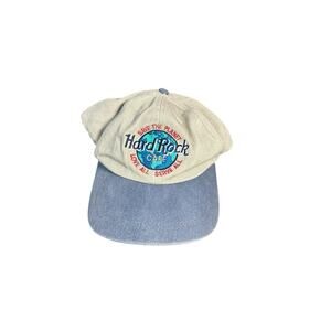 Vintage 2-Tone Hard Rock Cafe Hat Cap Snapback Myrtle Beach South Carolina